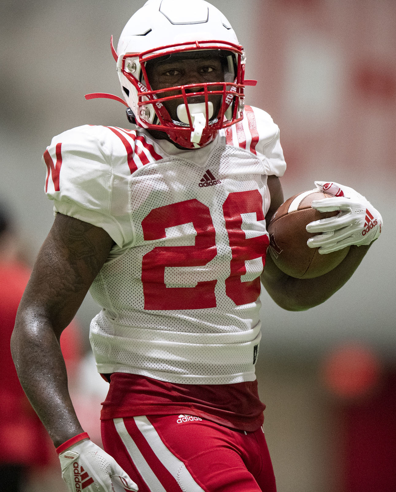 NU football practice, 8.7